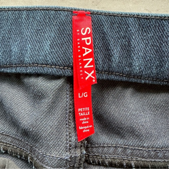 Spanx Jean-ish Ankle Leggings, Size Large Petite, Blue - Picture 7 of 12
